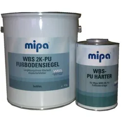 5kg Set MIPA WBS 2K PU Fußbodensiegel 4:1, 4kg + 1kg WBS-PU Härter