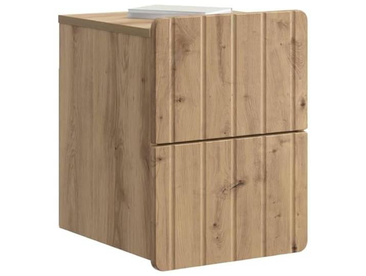 KTHLBRH Wand-Nachtschrank, 2 Stück, Eiche Platzsparendes Design, Nachtregal, Schlafzimmermöbel, Handarbeit