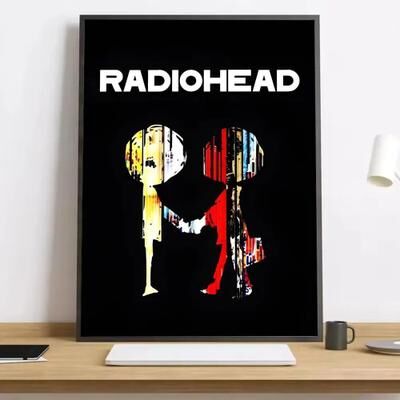 Uplift Treasures Radiohead Inspired Rainbow Canvas Wall Art Poster 4 40x50cmframeless