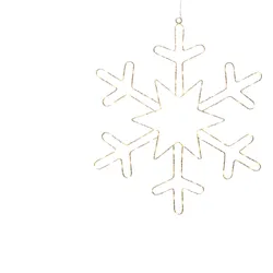 Konstsmide Weihnachtsbeleuchtung  Micro LED Silberschneeflocke
