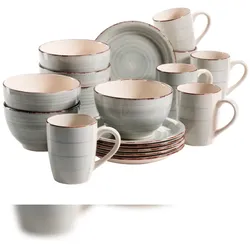 MÄSER Frühstückset 18-tlg., Serie LUMACA, Blau, 931492