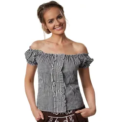 tectake® Trachtenbluse Stefferl