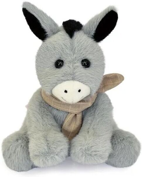 Animaux de la Ferme : Petite peluche Âne foulard 14 cm - Histoire d'Ours