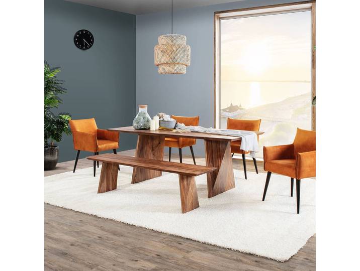 Esstisch Tebay 200 x 76 x 100cm Braun