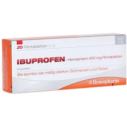 Ibuprofen Hemopharm 400 mg Filmtabletten 20 St