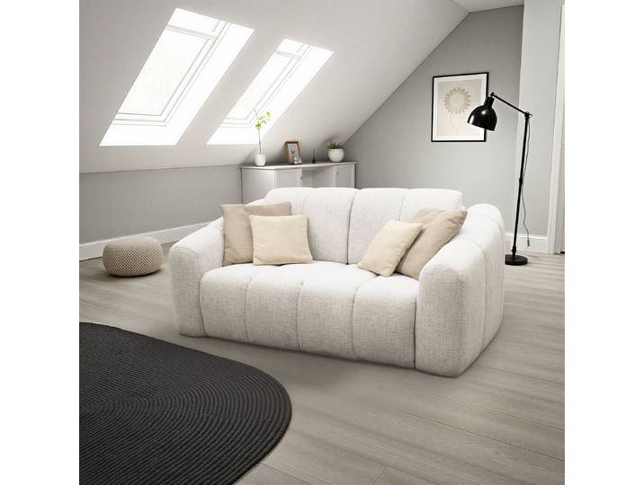 Schlafsofa Beige Chenille Rebana 192 x 85 x 110cm mit Schlaffunktion Modern