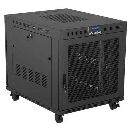 Lanberg FF01-8015-23BL rack cabinet 15U Freestanding rack Black (15 HE, 19 Zoll Rack) (FF01-8015-23BL)