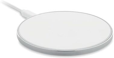 RESS Caricatore Wireless 10W Alluminio con Vetro, Luce Blu Personalizzate o neutre