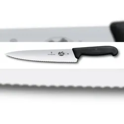 Victorinox Fibrox Officemesser Wellenschliff 22cm