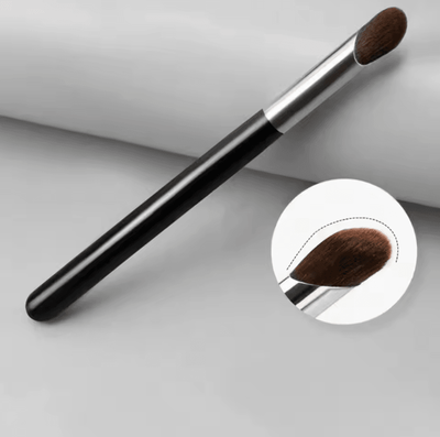 Inspire Curations Soft Round Head Concealer Brush Set For Seamless Coverage And Flawless Blending 3pcs black