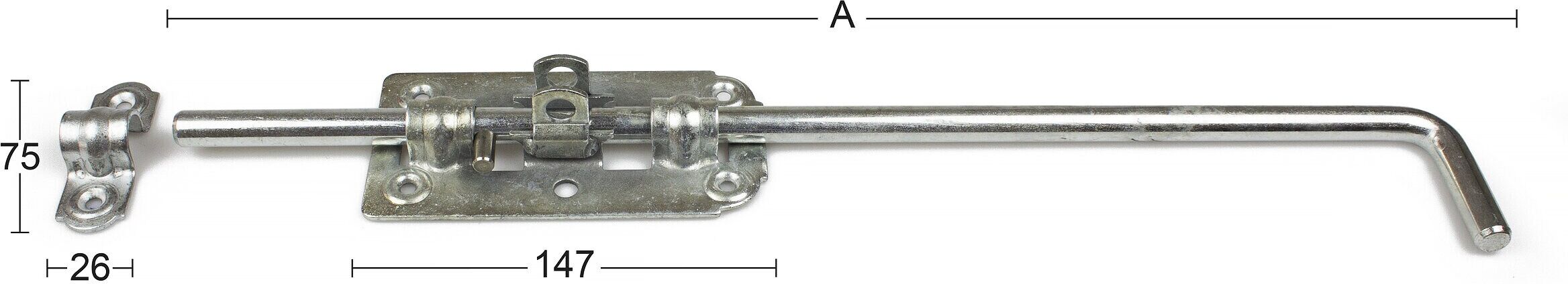 Habo Skjutregel, 495, Varmgalv, 495 mm