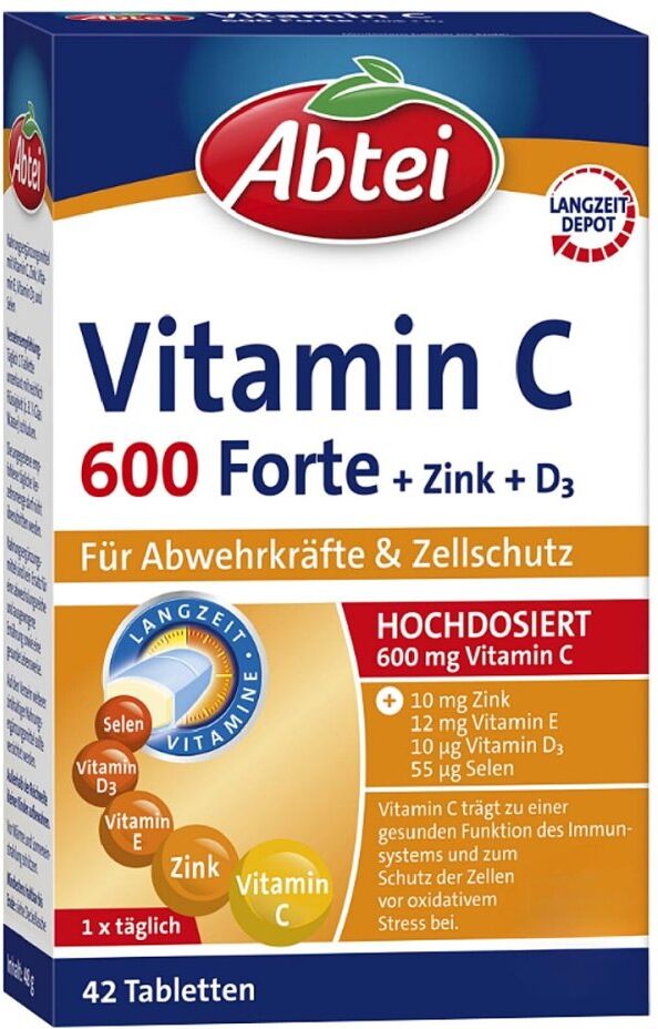 Abtei Vitamin C 600 Forte Plus 42stk