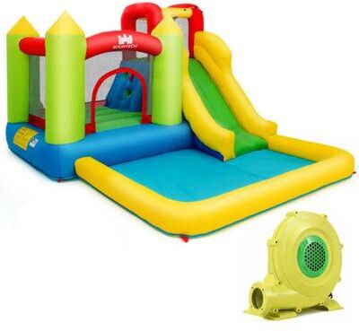 Costway Outdoor Inflatable Bounce House with 480 W Blower