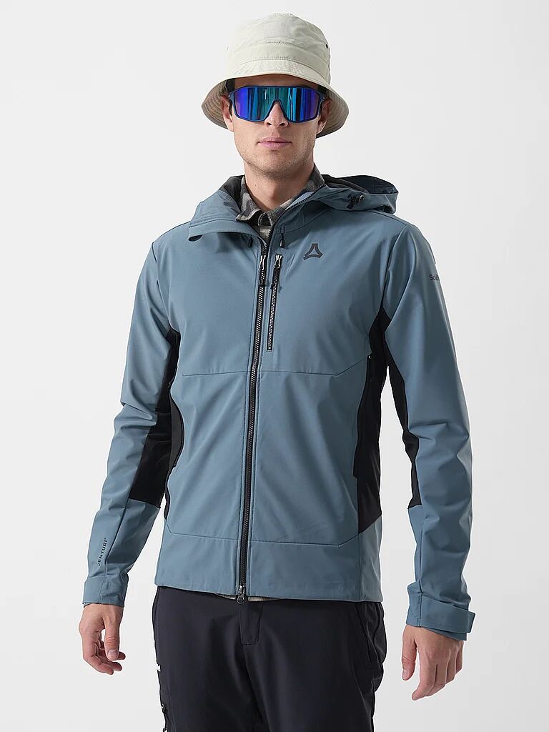 SCHÖFFEL Herren Touren Softshelljacke Milagle Hoodie grau   50 M