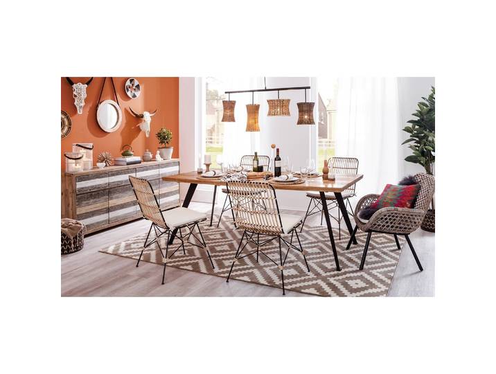 Esstisch MilingWOOD 200cm Braun/Beige/Eiche