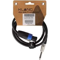 Klang Lautsprecherkabel, 1 Meter, 6,3mm Klinke / Speakon - Lautsprecherkabel