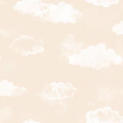 Galerie Wallcoverings Tiny Tots 2 Billowing Clouds Non-woven Matte Wallpaper Roll