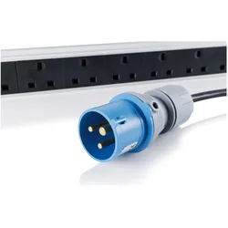 Digitus PDU mit Switch,Überspannungsschutz u. Filter 12xUK Steckdose,vert. Montage,16A Kommando-Stecker, USV Zubehör