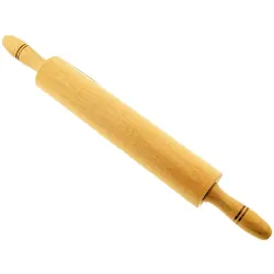 Almina Teigroller 44 cm – Profi Nudelholz mit Griff aus Holz für Pizza & Gebäck