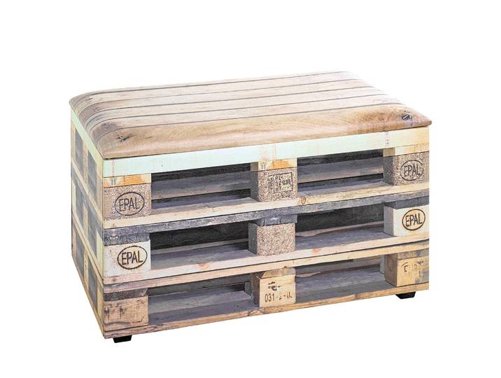 Bout de lit Shirley 65 x 40 x 42cm Beige