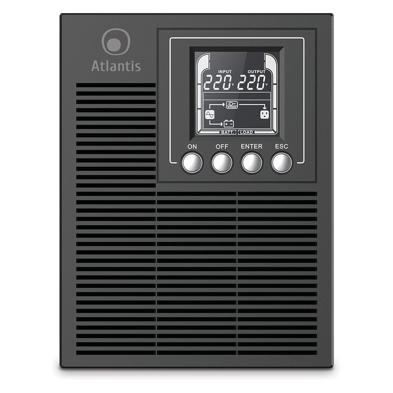Atlantis Land A03-OP1002XLN Unterbrechungsfreie Stromversorgung (USV) Line Interactive 1 kVA 700 W (1000 VA, 700 W, Online-Doppelwandler USV) (A03-OP1002XLN)
