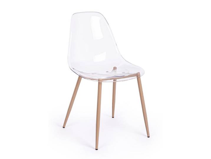 Set 2 chaises polycarbonate transparentes