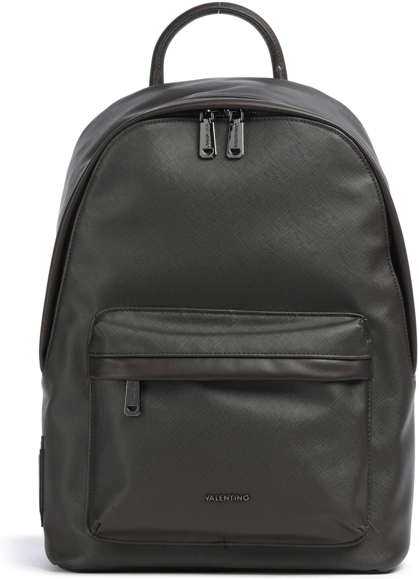 Valentino Bags Karo Rucksack aus Leder, braun