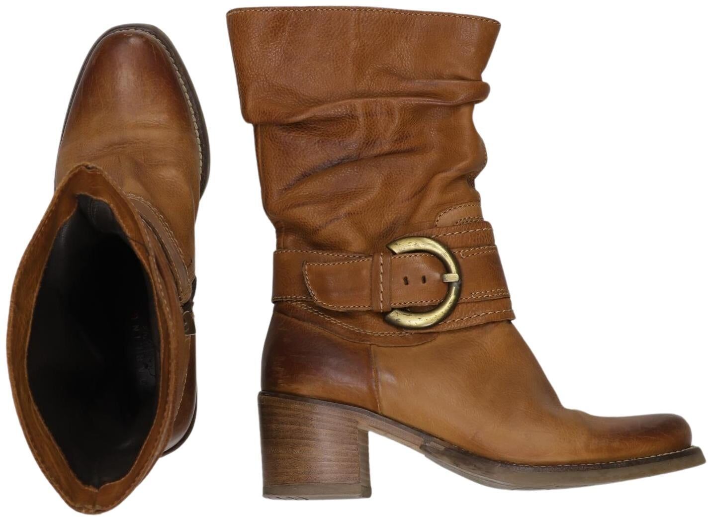darling harbour Damen Stiefel, Braun, Gr. EU 36, kein / Etikett - Second Hand