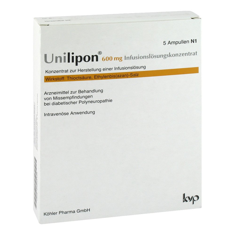 Köhler Pharma GmbH Unilipon 600 Infusionslösungskonzentrat 04644125