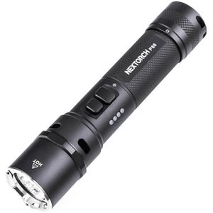 Nextorch Taschenlampe P86, LED, aufladbar, 1.600 Lumen, 16 cm, wasserdicht