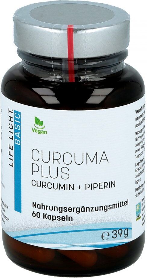 LIFE LIGHT Curcuma + schwarzer Pfeffer Kapseln 60stk