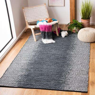 SAFAVIEH Handmade Vintage Boho Leather Alessia Modern Stripe Leather Rug