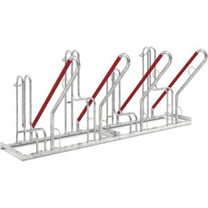 WSM Fahrradständer 4504 XBF, Bodenmontage / freistehend, Einstellparker, Breite 200cm, für 4 Fahrräder