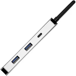 Urban Factory Hubee 4in1 Hub Usb-C (USB-C, 4 Ports), Dockingstation + USB Hub, Grau