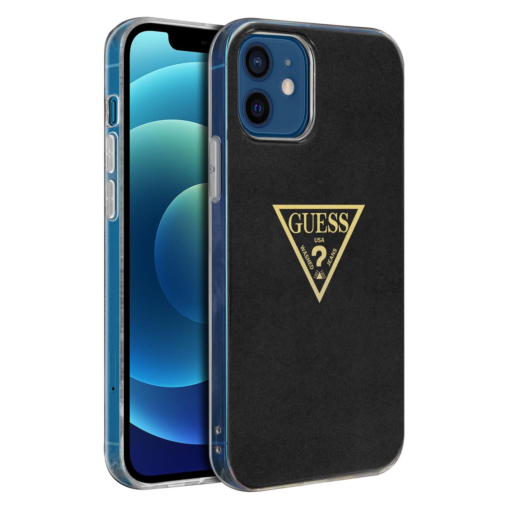 Guess Case (Apple iPhone 12 mini) (GUHCP12SPCUMPTBK)