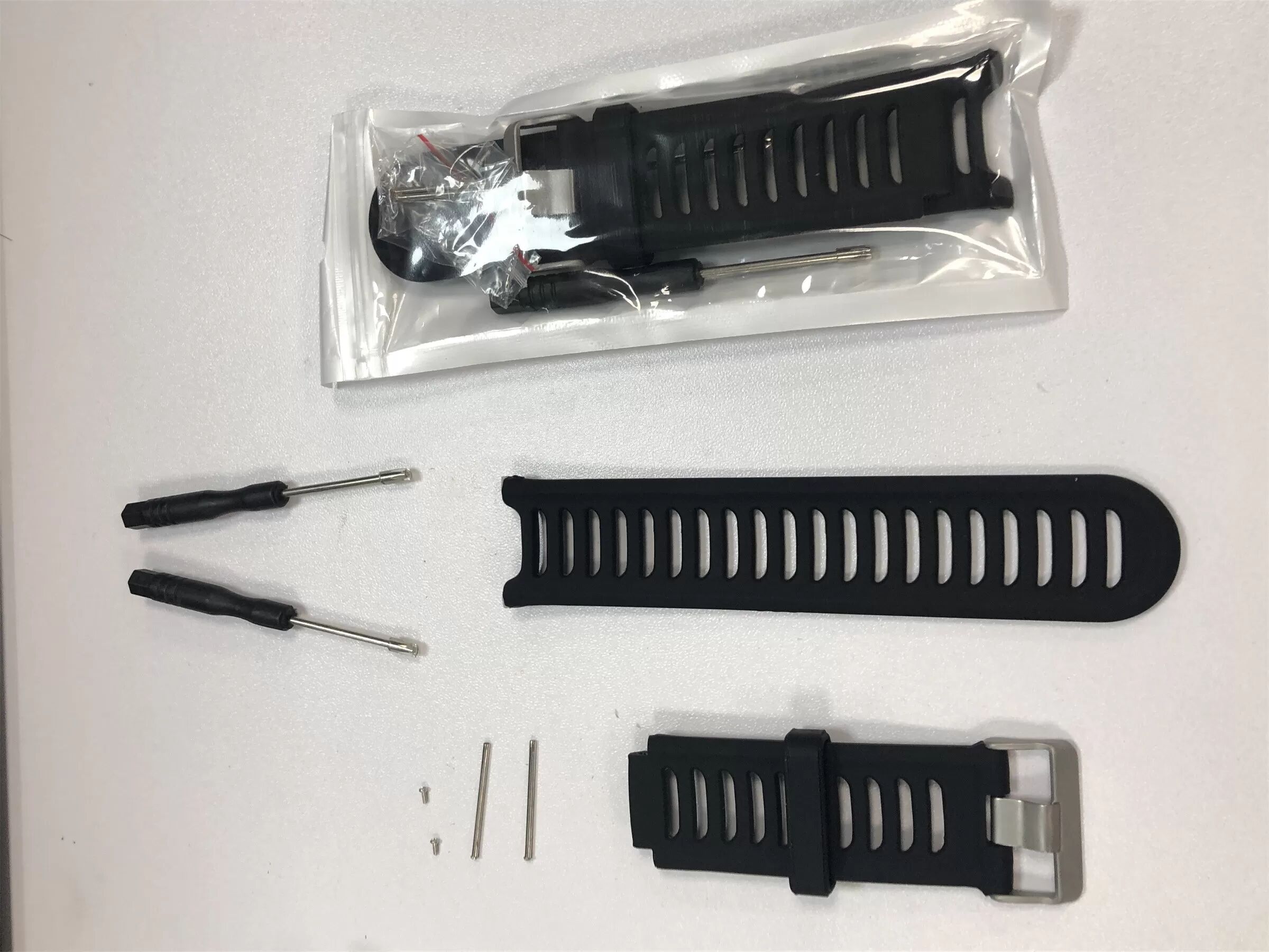 INF Uhrenarmband aus Silikon Schwarz