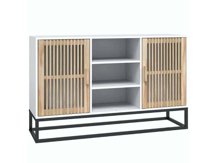 Buffet(1 pc) Commode Vaisselier Meuble Rangement blanc 105x30x65 cm bois d'ingénierie B7107