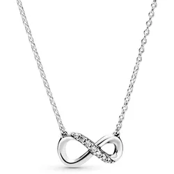 Pandora 398821C01-50 Damen-Halskette Silber 925 Funkelnde Unendlichkeit