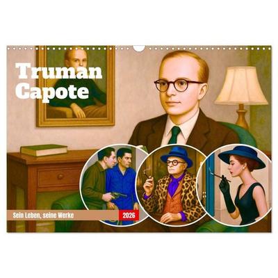 Truman Capote (Wandkalender 2026 DIN A3 quer), CALVENDO Monatskalender