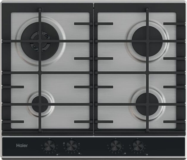 HAIER Hahg6br4xh Series 4 - Piano Cottura A Gas 4 Fuochi 59.5 Cm Acciaio Inox - Hahg6br4xh