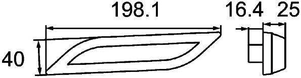 HELLA 2BA 013 335-051 Blinklygte
