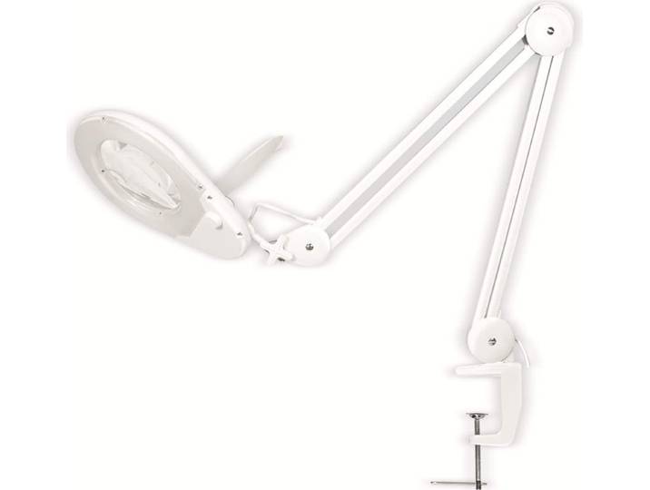 Logilink WZ0058 LogiLink Lupenleuchte mit Klemmhalterung\, 5 Dioptrien\, weiß
