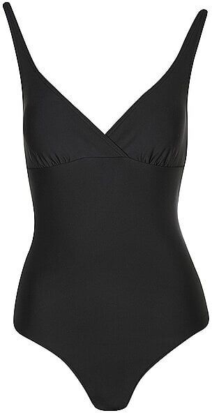 DARLING HARBOUR Damen Badeanzug V-Neck schwarz   40 W