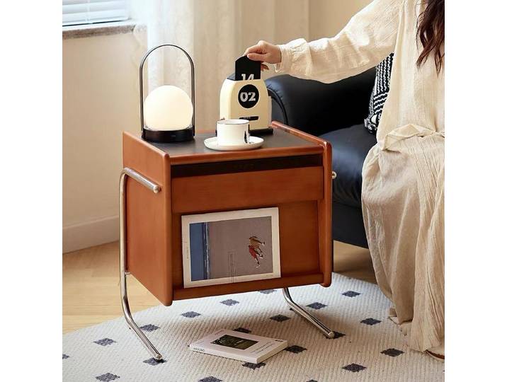 Table De chevet à compartiment caché, minimaliste, moderne, peu encombrante, luxe, Premium, meubles De maison