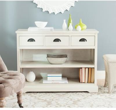 "SAFAVIEH Prudence White Storage Bookshelf Unit - 39.4"" x 13.8"" x 29.9"""