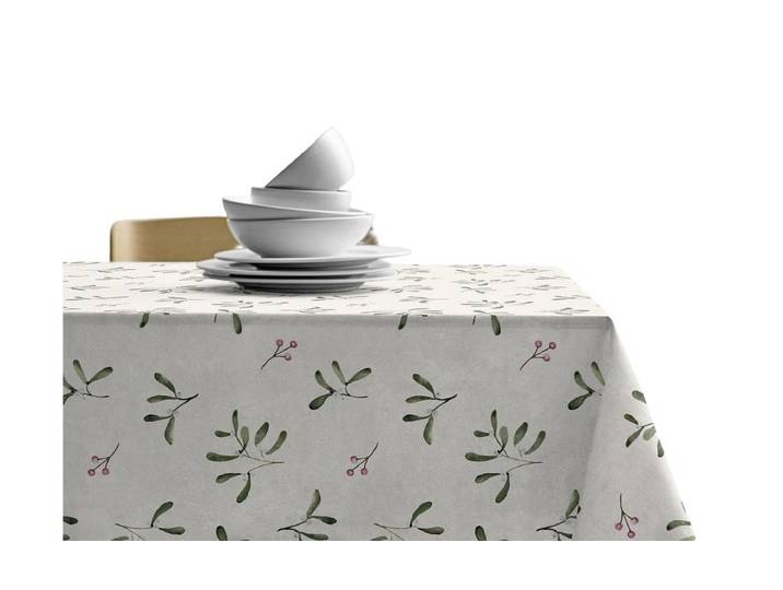 Tischdecke SÖDAHL Mistletoe, 140 x 350 cm , beige (beige, natur), B:140cm L:350cm, Baumwolle, Tischdecken, Tischdecke