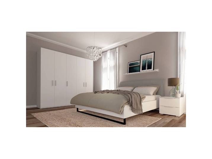 Armoire pure 225 x 222cm Beige/Blanc alpin