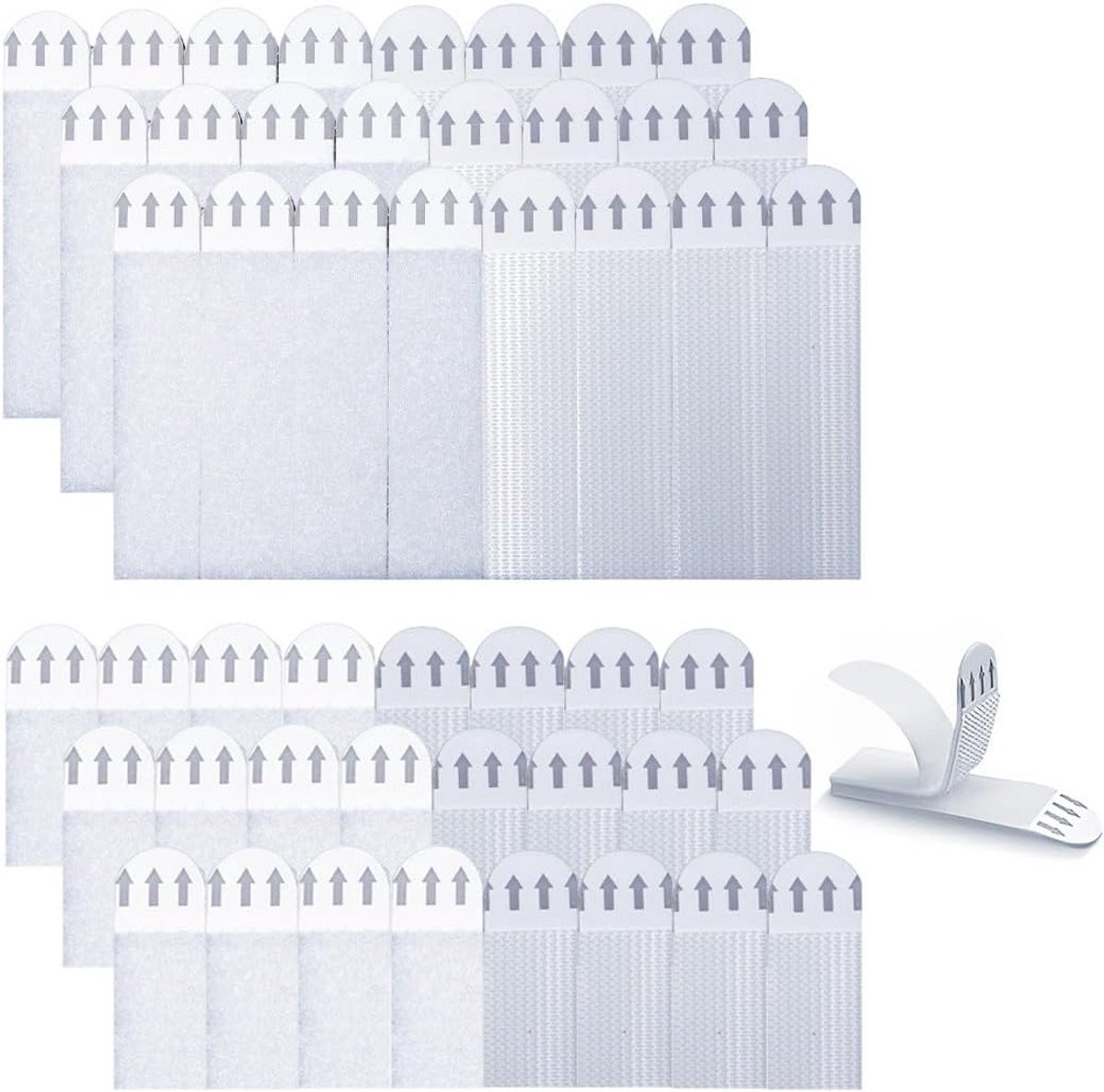 48 ophangstrips zonder boren voor fotolijsten en decoratie, 24 paar S/L
