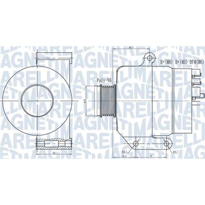 MAGNETI MARELLI Generator 063731935010 für Opel