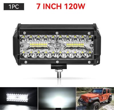 Of Wheels Deals Offroad LED Light Bar, Headlight For Car, Truck, Tractor, ATV, SUV, Boat, Work Light, Fog Lamp 120w Light